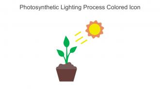 Photosynthetic Lighting Process Colored Icon In Powerpoint Pptx Png And Editable Eps Format