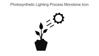 Photosynthetic Lighting Process Monotone Icon In Powerpoint Pptx Png And Editable Eps Format