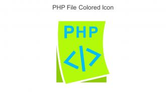 PHP File Colored Icon In Powerpoint Pptx Png And Editable Eps Format