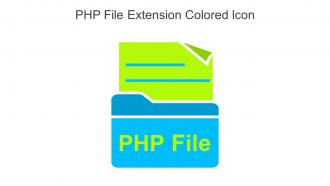 PHP File Extension Colored Icon In Powerpoint Pptx Png And Editable Eps Format