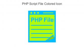 PHP Script File Colored Icon In Powerpoint Pptx Png And Editable Eps Format
