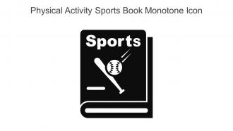 Physical Activity Sports Book Monotone Icon In Powerpoint Pptx Png And Editable Eps Format