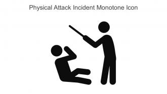Physical Attack Incident Monotone Icon In Powerpoint Pptx Png And Editable Eps Format
