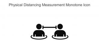 Physical Distancing Measurement Monotone Icon In Powerpoint Pptx Png And Editable Eps Format