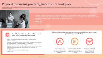 Physical Distancing Protocol Guideline For Workplace New Normal Adaption Playbook