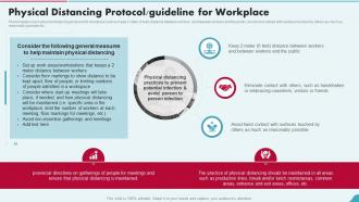 Physical Distancing Protocol Guideline For Workplace Post Pandemic Business Playbook