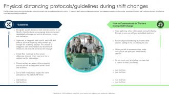 Physical Distancing Protocols Guidelines During Shift Changes Business Transformation Guidelines