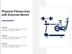 Physical Fitness Icon With Exercise Bench