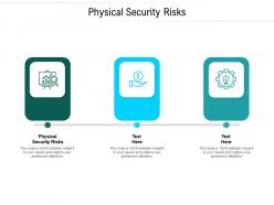 Physical security risks ppt powerpoint presentation file slides cpb