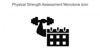 Physical Strength Assessment Monotone Icon In Powerpoint Pptx Png And Editable Eps Format