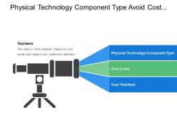 Physical technology component type avoid cost lower cost