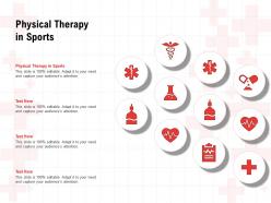 Physical therapy in sports ppt powerpoint presentation styles graphic images