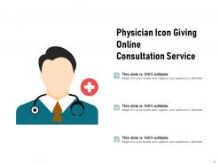 Physician Icon Along Calendar Measuring Consultation Service