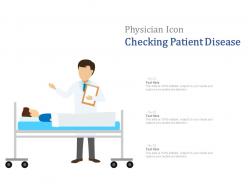 Physician icon checking patient disease