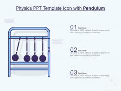 Physics Ppt Template Icon With Pendulum