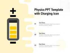 Physics ppt template with charging icon