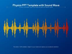 Physics ppt template with sound wave