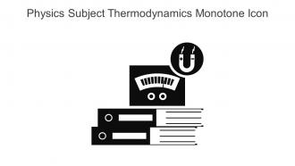 Physics Subject Thermodynamics Monotone Icon In Powerpoint Pptx Png And Editable Eps Format
