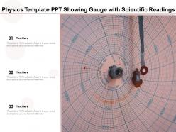 Physics template ppt showing gauge with scientific readings