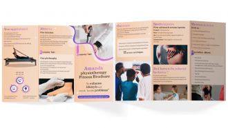 Physiotherapy Brochure Pamphlet Trifold