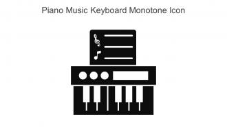 Piano Music Keyboard Monotone Icon In Powerpoint Pptx Png And Editable Eps Format