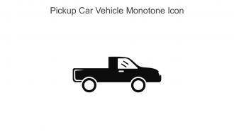Pickup Car Vehicle Monotone Icon In Powerpoint Pptx Png And Editable Eps Format