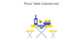 Picnic Table Colored Icon In Powerpoint Pptx Png And Editable Eps Format