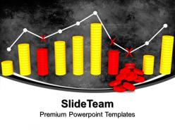 Pics of bar graphs and downs business powerpoint templates themes