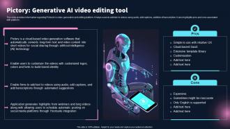 Pictory Generative Ai Video Editing Tool Best 10 Generative Ai Tools For Everything AI SS