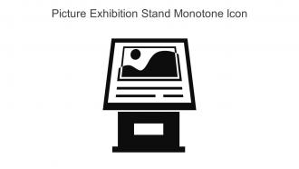 Picture Exhibition Stand Monotone Icon In Powerpoint Pptx Png And Editable Eps Format