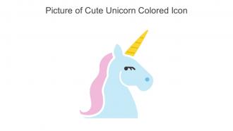 Picture Of Cute Unicorn Colored Icon In Powerpoint Pptx Png And Editable Eps Format