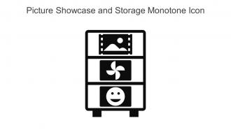 Picture Showcase And Storage Monotone Icon In Powerpoint Pptx Png And Editable Eps Format