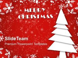 Pictures of christmas trees simple vector celebration powerpoint templates ppt backgrounds for slides