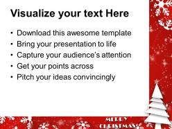 Pictures of christmas trees simple vector celebration powerpoint templates ppt backgrounds for slides
