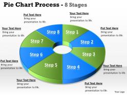 Pie chart 8 step diagram circular 4