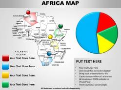 Pie chart and african map 1114