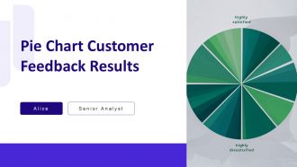 Pie Chart Customer Feedback Results PPT Summary AT
