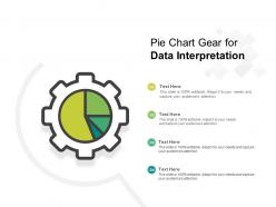 Pie chart gear for data interpretation