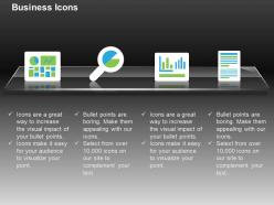 Pie chart growth bar graph record ppt icons graphics
