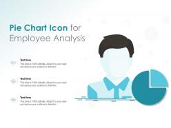 Pie chart icon for employee analysis