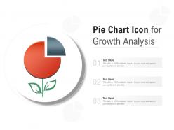 Pie Chart Icon For Growth Analysis