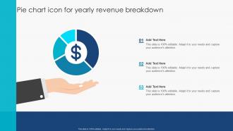 Pie Chart Icon For Yearly Revenue Breakdown
