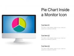 Pie chart inside a monitor icon