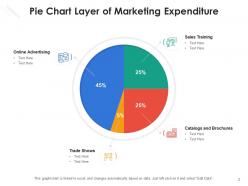 Pie chart layer production process online advertising sales training
