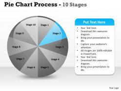 Pie chart process 10 stages 4