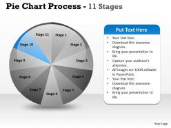 Pie chart process 11 stages 3