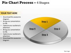 Pie chart process 4 stages 6