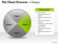 Pie chart process 4 stages 7