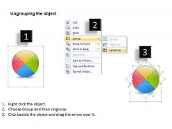 Pie chart process 4 stages 7