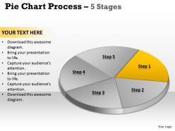 Pie chart process 5 stages 6
